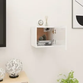 Weiß glänzende Wand-Wohnzimmermöbel 30,5x30x30 cm von vidaXL, TV-Möbel - Ref: Foro24-804499, Preis: 32,52 €, Rabatt: %