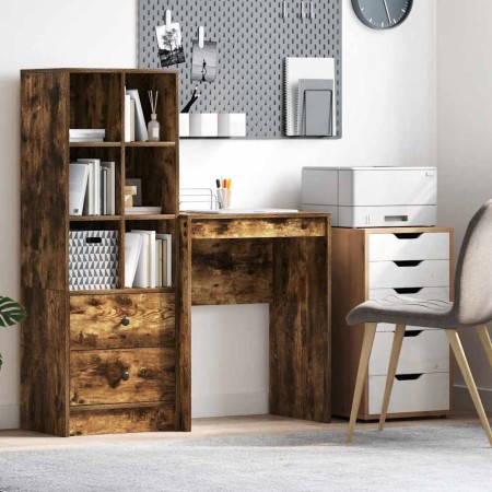 Escritorio Roble ahumado 60 x 40 x 76 cm Madera contrachapada