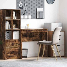 Escritorio Roble ahumado 80 x 40 x 76 cm Madera contrachapada