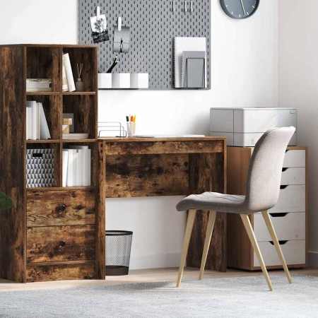 Escritorio Roble ahumado 80 x 40 x 76 cm Madera contrachapada