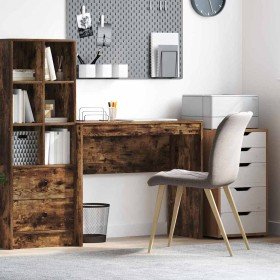 Escritorio Roble ahumado 90 x 40 x 76 cm Madera contrachapada