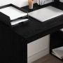Escritorio Roble negro 108 x 55 x 103.5 cm Madera contrachapada