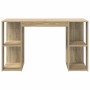 Escritorio con Almacenamiento Roble Sonoma 130 x 50.5 x 75 cm