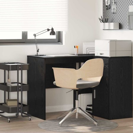 Escritorio Roble negro 102 x 50 x 75 cm Madera contrachapada