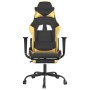 Gaming chair with footrest black gold synthetic leather by vidaXL, Gaming chairs - Ref: Foro24-3143655, Price: 121,68 €, Disc...