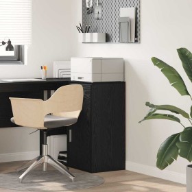 Aparador Roble negro 38 x 34.5 x 75 cm Madera contrachapada