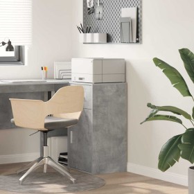 Aparador Gris hormigón 38 x 34.5 x 75 cm Madera contrachapada