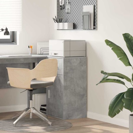 Aparador Gris hormigón 38 x 34.5 x 75 cm Madera contrachapada