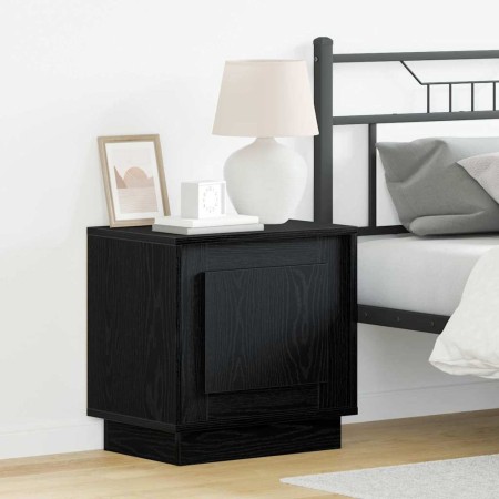 Armario de Noche Negro 44 x 34.5 x 45 cm Madera contrachapada