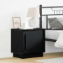 Armario de Noche Negro 44 x 34.5 x 45 cm Madera contrachapada