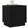 Armario de Noche Negro 44 x 34.5 x 45 cm Madera contrachapada