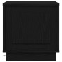 Armario de Noche Negro 44 x 34.5 x 45 cm Madera contrachapada