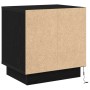 Armario de Noche Negro 44 x 34.5 x 45 cm Madera contrachapada