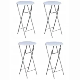 Folding high tables 4 white MDF units by vidaXL, Folding tables - Ref: Foro24-60650, Price: 178,29 €, Discount: %