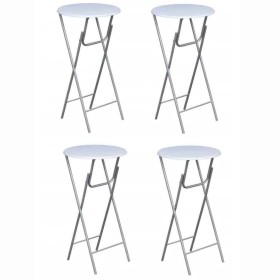Klappbare Stehtische, 4 Einheiten aus weißem MDF von vidaXL, Klapptische - Ref: Foro24-60650, Preis: 198,66 €, Rabatt: %
