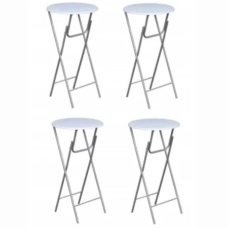 Folding high tables 4 white MDF units by vidaXL, Folding tables - Ref: Foro24-60650, Price: 178,29 €, Discount: %