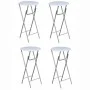 Folding high tables 4 white MDF units by vidaXL, Folding tables - Ref: Foro24-60650, Price: 178,29 €, Discount: %