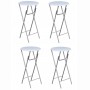 Klappbare Stehtische, 4 Einheiten aus weißem MDF von vidaXL, Klapptische - Ref: Foro24-60650, Preis: 198,66 €, Rabatt: %