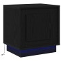 Armario de Noche con 2 pcs Negro 44 x 34.5 x 45 cm