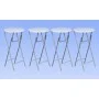Folding high tables 4 white MDF units by vidaXL, Folding tables - Ref: Foro24-60650, Price: 178,29 €, Discount: %