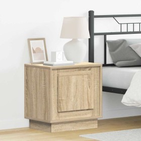 Armario de Noche con 2 pcs Roble Sonoma 44 x 34.5 x 45 cm
