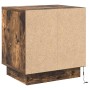 Armario de Noche con 2 pcs Roble ahumado 44 x 34.5 x 45 cm