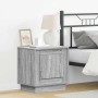 Armario de Noche Gris 44 x 34.5 x 45 cm Madera contrachapada