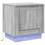 Armario de Noche Gris 44 x 34.5 x 45 cm Madera contrachapada