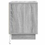 Armario de Noche Gris 44 x 34.5 x 45 cm Madera contrachapada