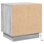Armario de Noche Gris 44 x 34.5 x 45 cm Madera contrachapada