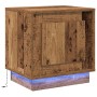 Armario de Noche con 2 pcs Madera vieja 44 x 34.5 x 45 cm