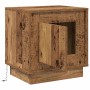 Armario de Noche con 2 pcs Madera vieja 44 x 34.5 x 45 cm