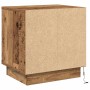 Armario de Noche con 2 pcs Madera vieja 44 x 34.5 x 45 cm