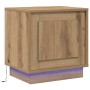 Armario de Noche con 2 pcs Roble artisan 44 x 34.5 x 45 cm