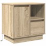Armario de Noche con 2 pcs Roble Sonoma 50 x 34.5 x 50 cm.