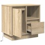 Armario de Noche con 2 pcs Roble Sonoma 50 x 34.5 x 50 cm.