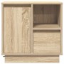 Armario de Noche con 2 pcs Roble Sonoma 50 x 34.5 x 50 cm.