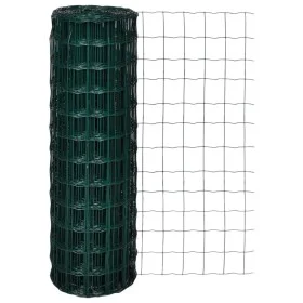 Euro-Zaunset aus grünem Stahl, 25 x 1,2 m von vidaXL, Zaunpaneele - Ref: Foro24-140580, Preis: 74,60 €, Rabatt: %