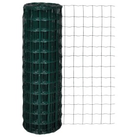 Green steel euro fence set 25x1.2 m by vidaXL, fence panels - Ref: Foro24-140580, Price: 84,81 €, Discount: %