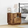 Armario de Noche con 2 pcs Madera Vieja 50 x 34.5 x 50 cm.