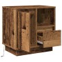 Armario de Noche con 2 pcs Madera Vieja 50 x 34.5 x 50 cm.