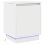 Armario de Noche con 2 pcs Blanco 39 x 34.5 x 50 cm