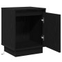 Armario de Noche con 2 pcs Negro 39 x 34.5 x 50 cm