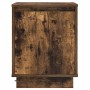 Armario de Noche con 2 pcs Roble ahumado 39 x 34.5 x 50 cm
