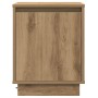 Armario de Noche con 2 pcs Roble artisan 39 x 34.5 x 50 cm
