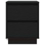 Armario de Noche Negro 39 x 34.5 x 50 cm Madera contrachapada