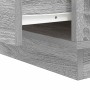 Armario de Noche Gris 39 x 34.5 x 50 cm Madera contrachapada