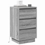Armario de Noche Gris 39 x 34.5 x 65 cm Madera contrachapada