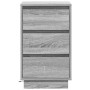 Armario de Noche Gris 39 x 34.5 x 65 cm Madera contrachapada