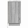 Armario de Noche Gris 39 x 34.5 x 65 cm Madera contrachapada
